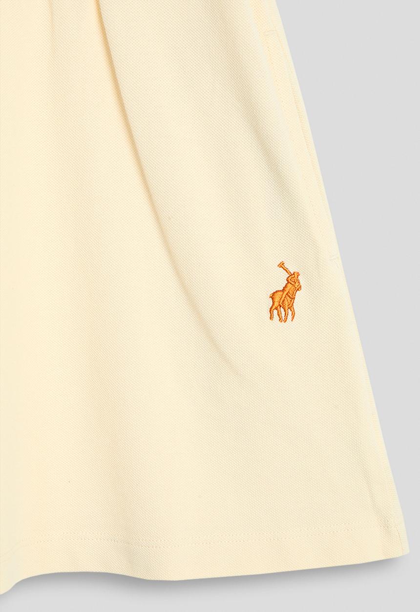 POLO - Girls Ava Flared Ss Golfer Dress - Light Stone