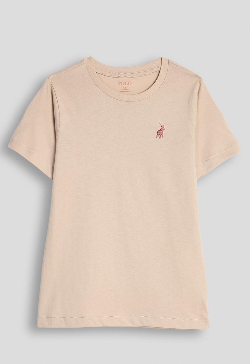 POLO - Boys Rick Short sleeve Tee - Mushroom