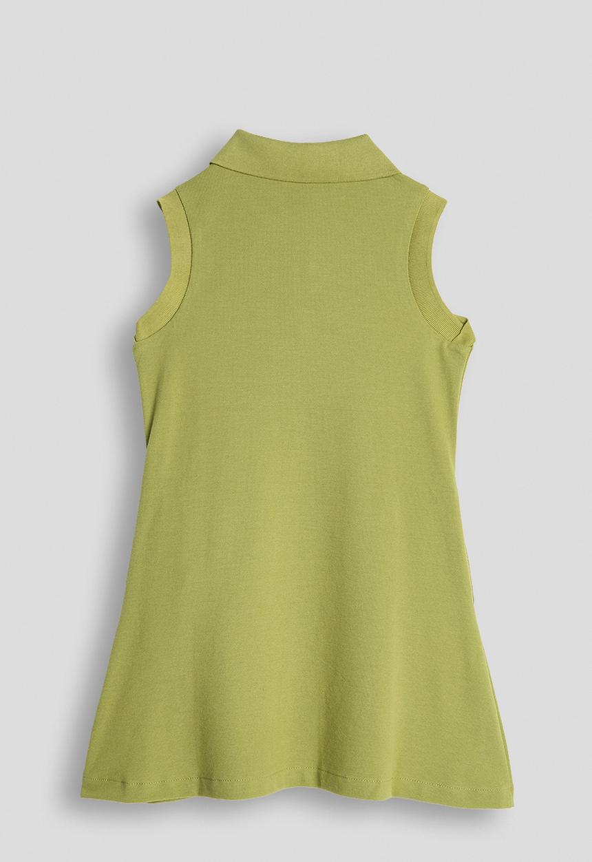 POLO - Girls Ariana Flared Sl Golfer Dress - Green