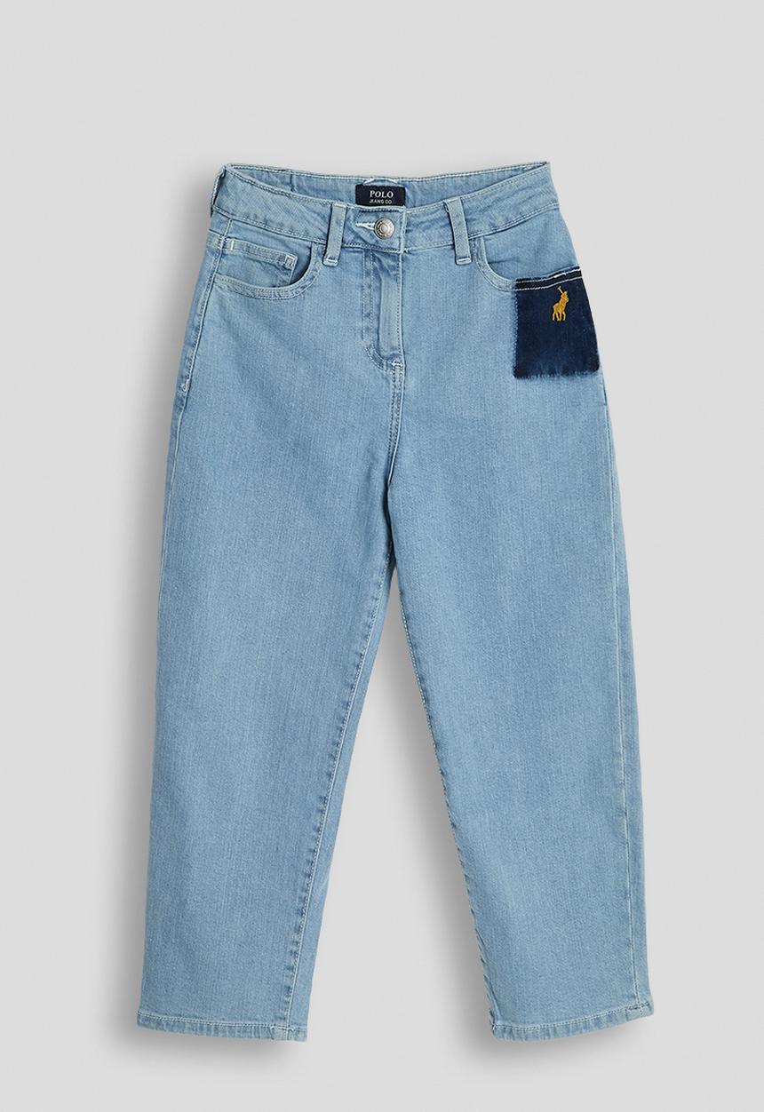 POLO - Faye barrel leg jean - light wash