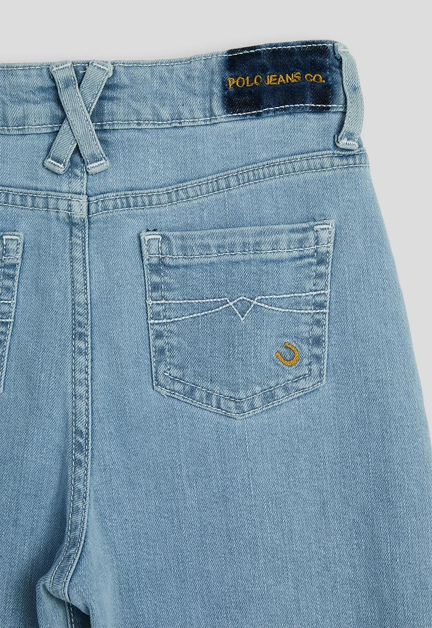 POLO - Faye barrel leg jean - light wash
