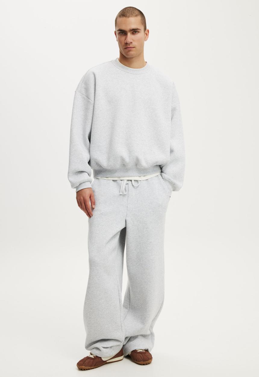 Cotton On - Relaxed Crew Sweater - Grey Marle