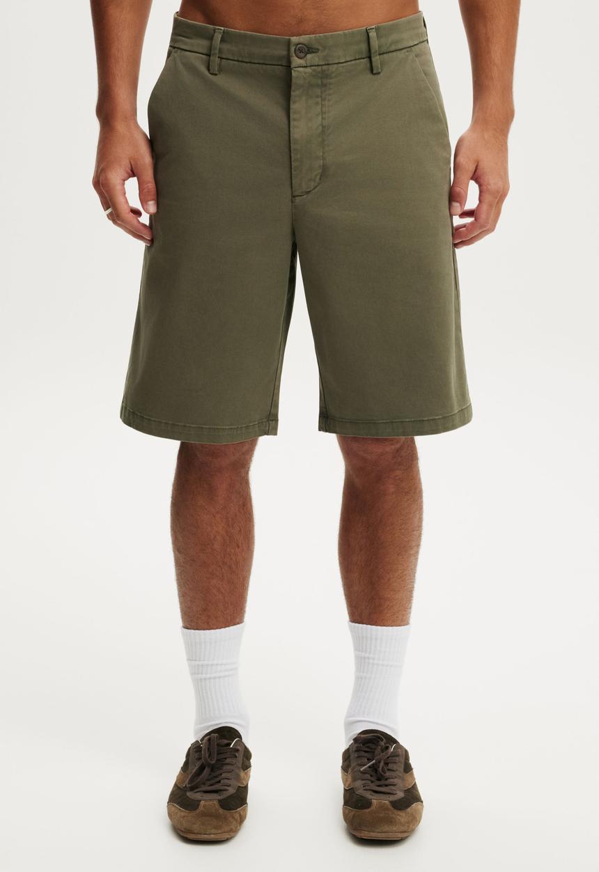 Cotton On - Baggy Chino Short - Military