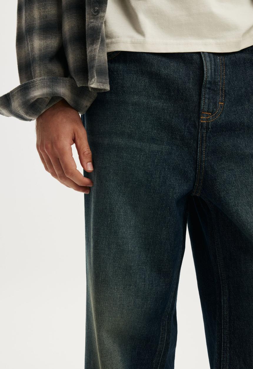 Cotton On - Relaxed Baggy Jean - Worn Blue