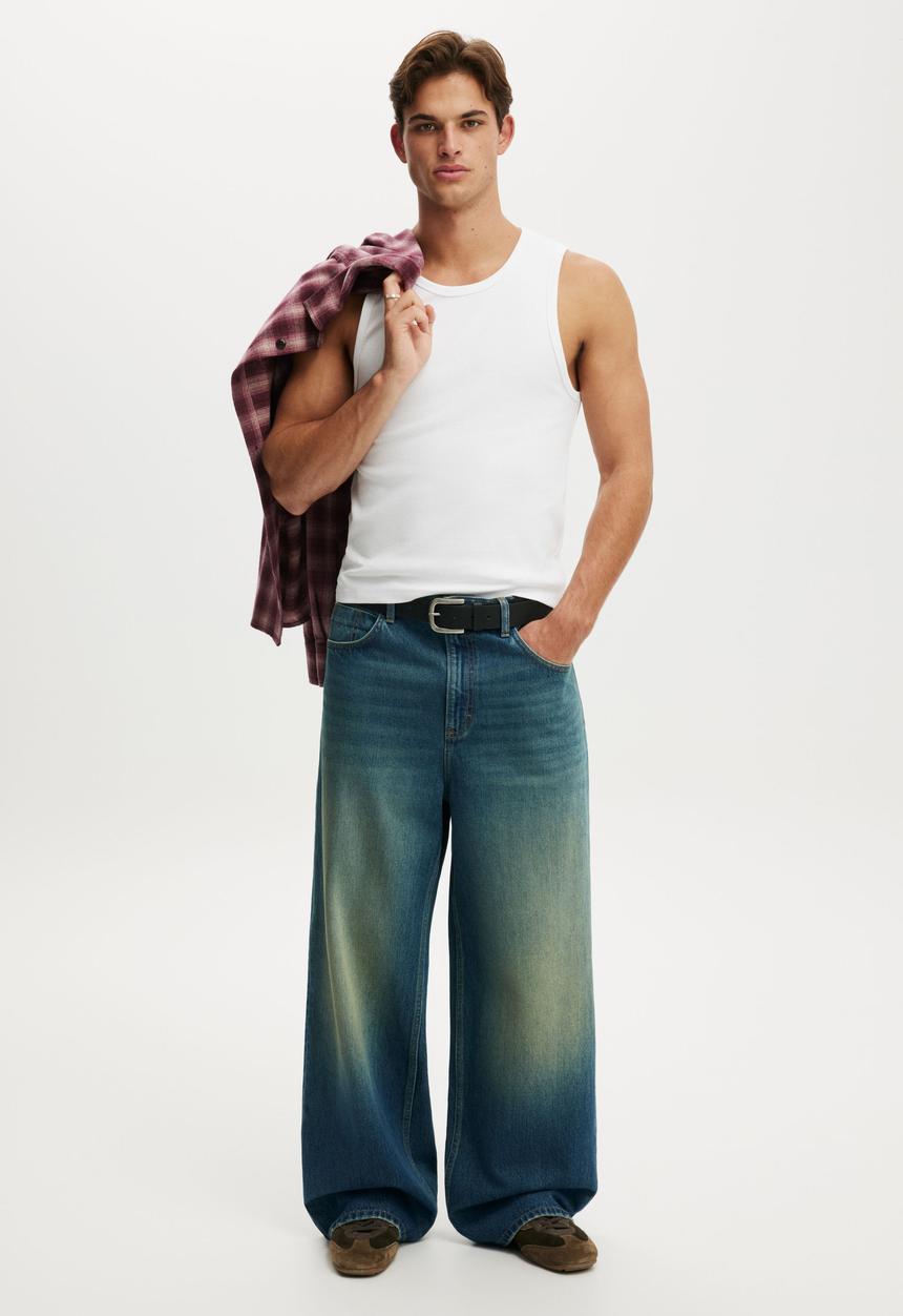 Cotton On - Rib Tank - White