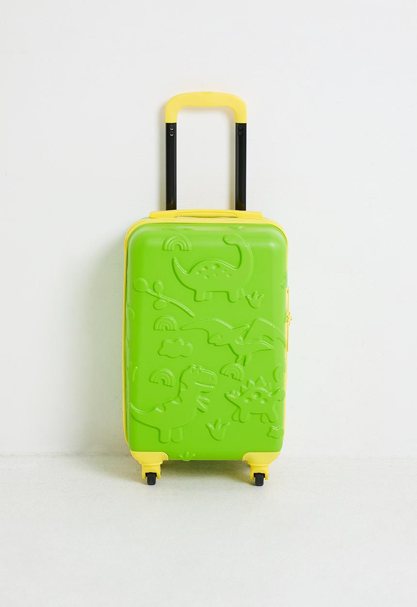 H&S - Dino kids suitcase - Green