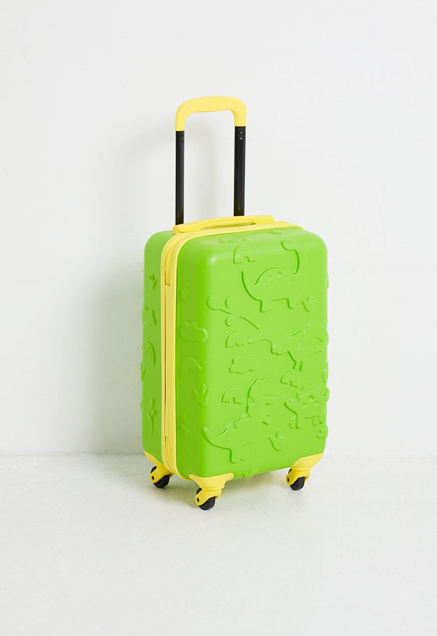 H&S - Dino kids suitcase - Green