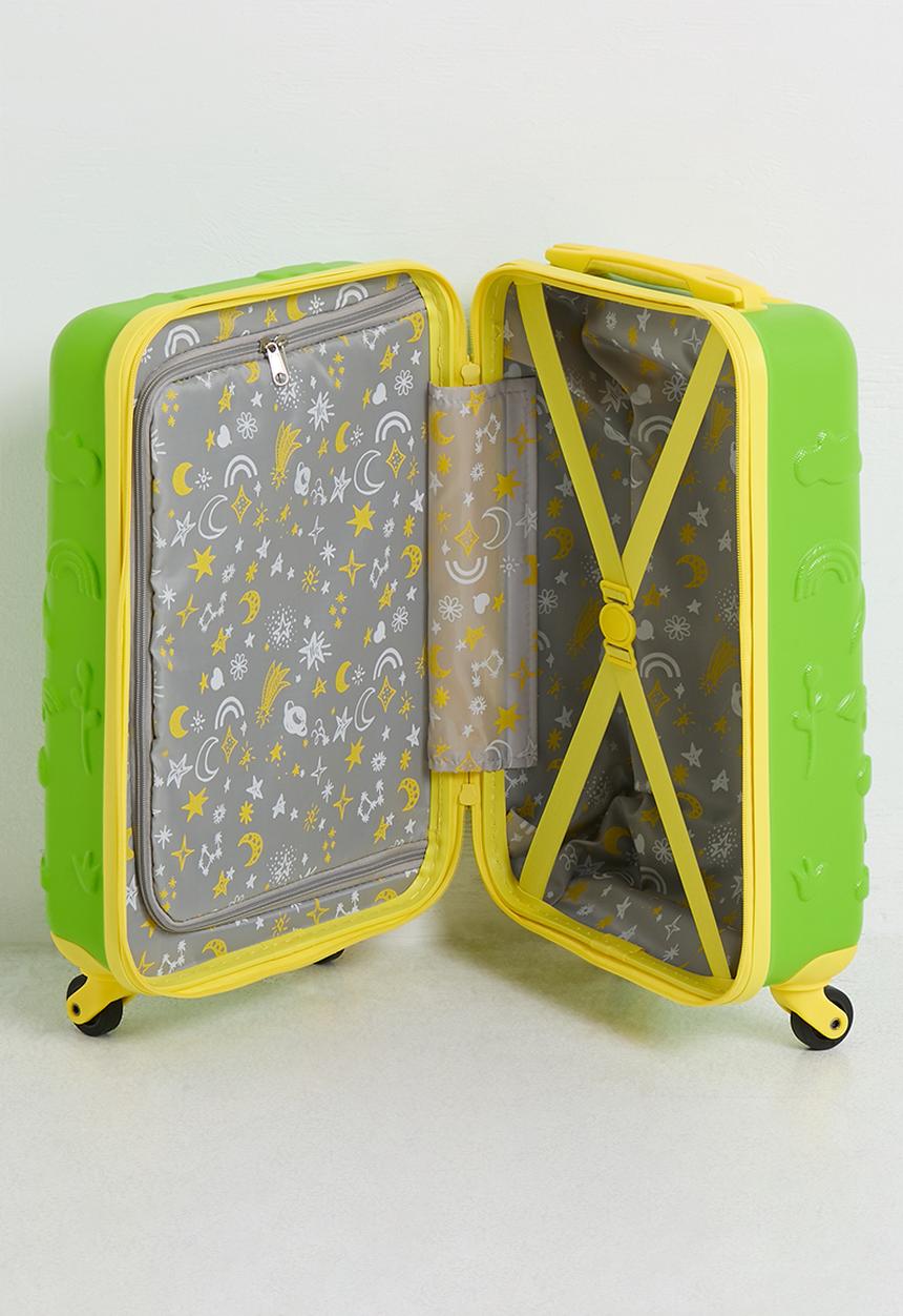 H&S - Dino kids suitcase - Green