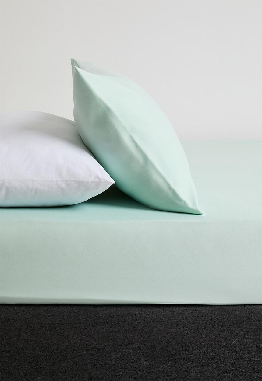 Sixth Floor - Super Soft 90gsm Microfiber Seafoam Fitted Sheet