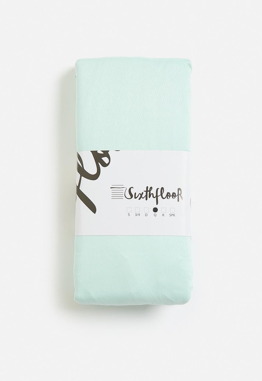 Sixth Floor - Super Soft 90gsm Microfiber Seafoam Fitted Sheet