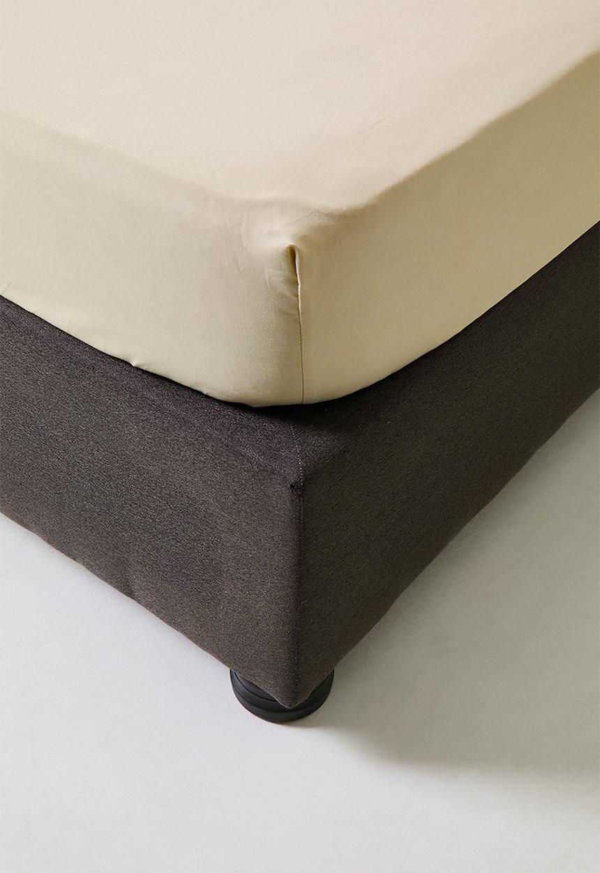 Sixth Floor - Super Soft 90gsm Microfiber Stone Fitted Sheet