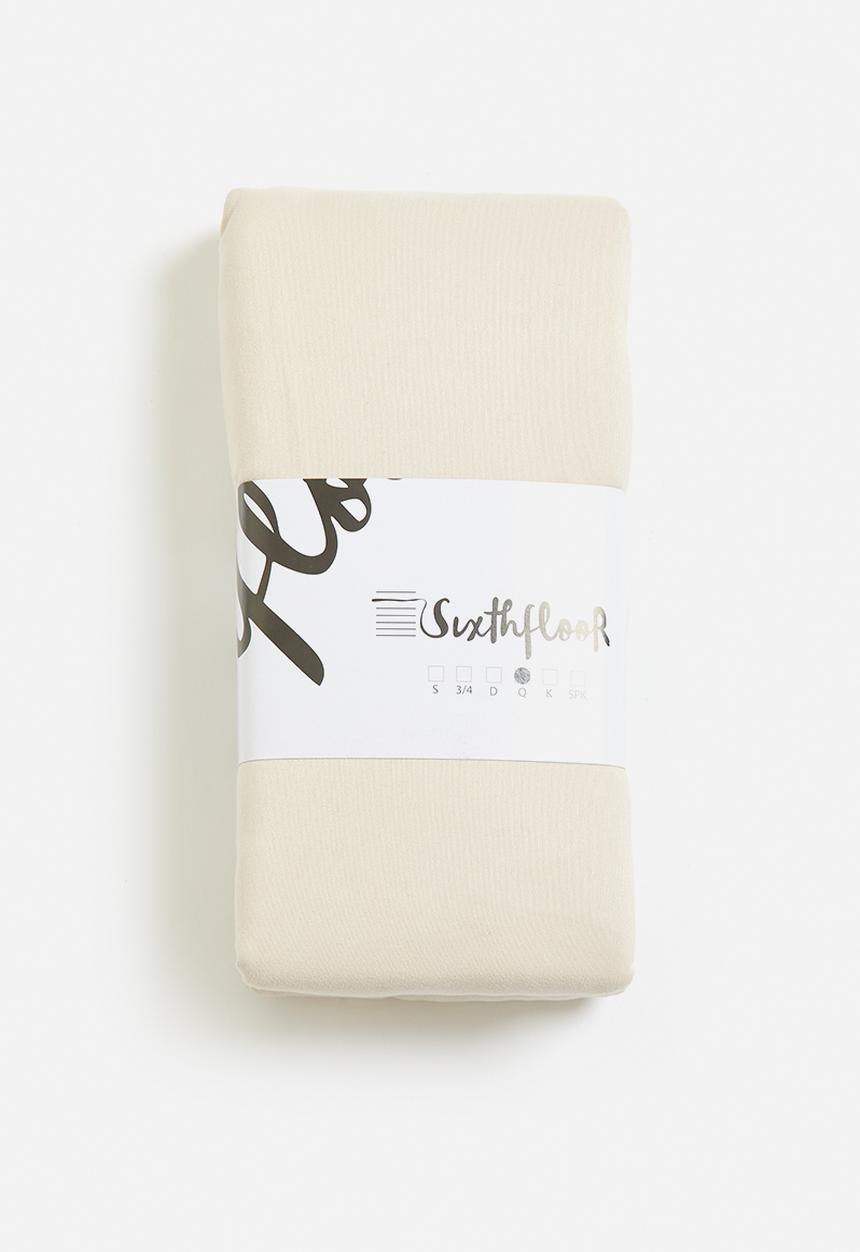 Sixth Floor - Super Soft 90gsm Microfiber Stone Fitted Sheet