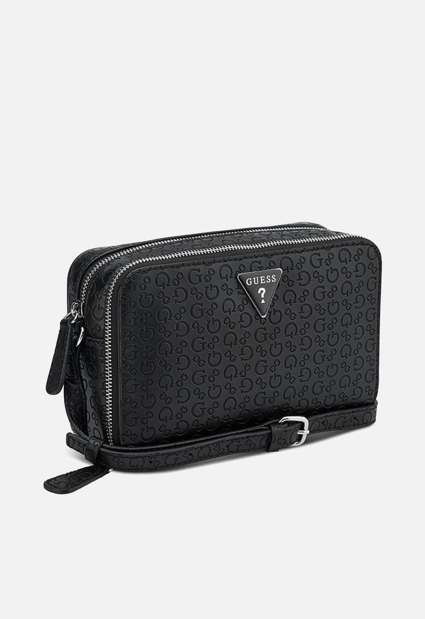 GUESS - Lisa Mini Double Zip Crossbody - Black