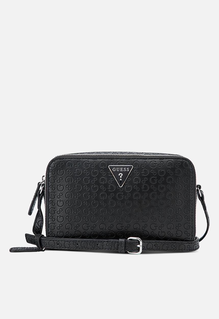 GUESS - Lisa Mini Double Zip Crossbody - Black