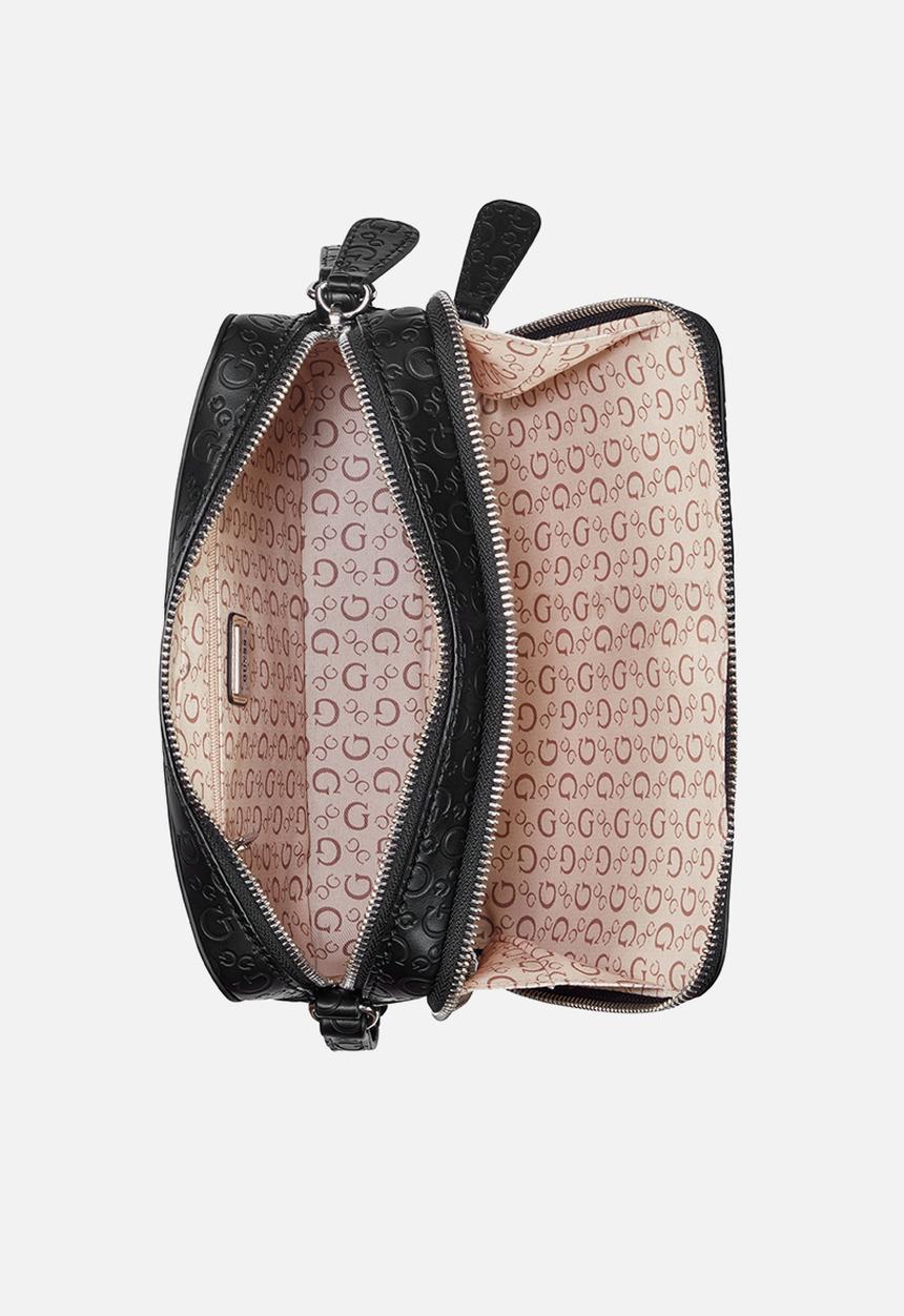 GUESS - Lisa Mini Double Zip Crossbody - Black