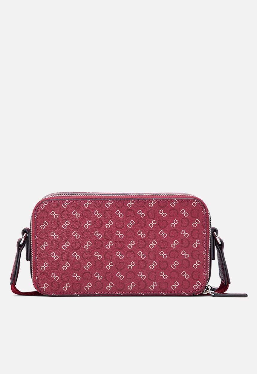 GUESS - Marsala Mini Crossbody Top Zip - Dark Cherry