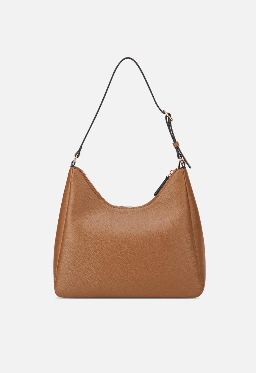 GUESS - Wells Shoulder Satchel - Cognac
