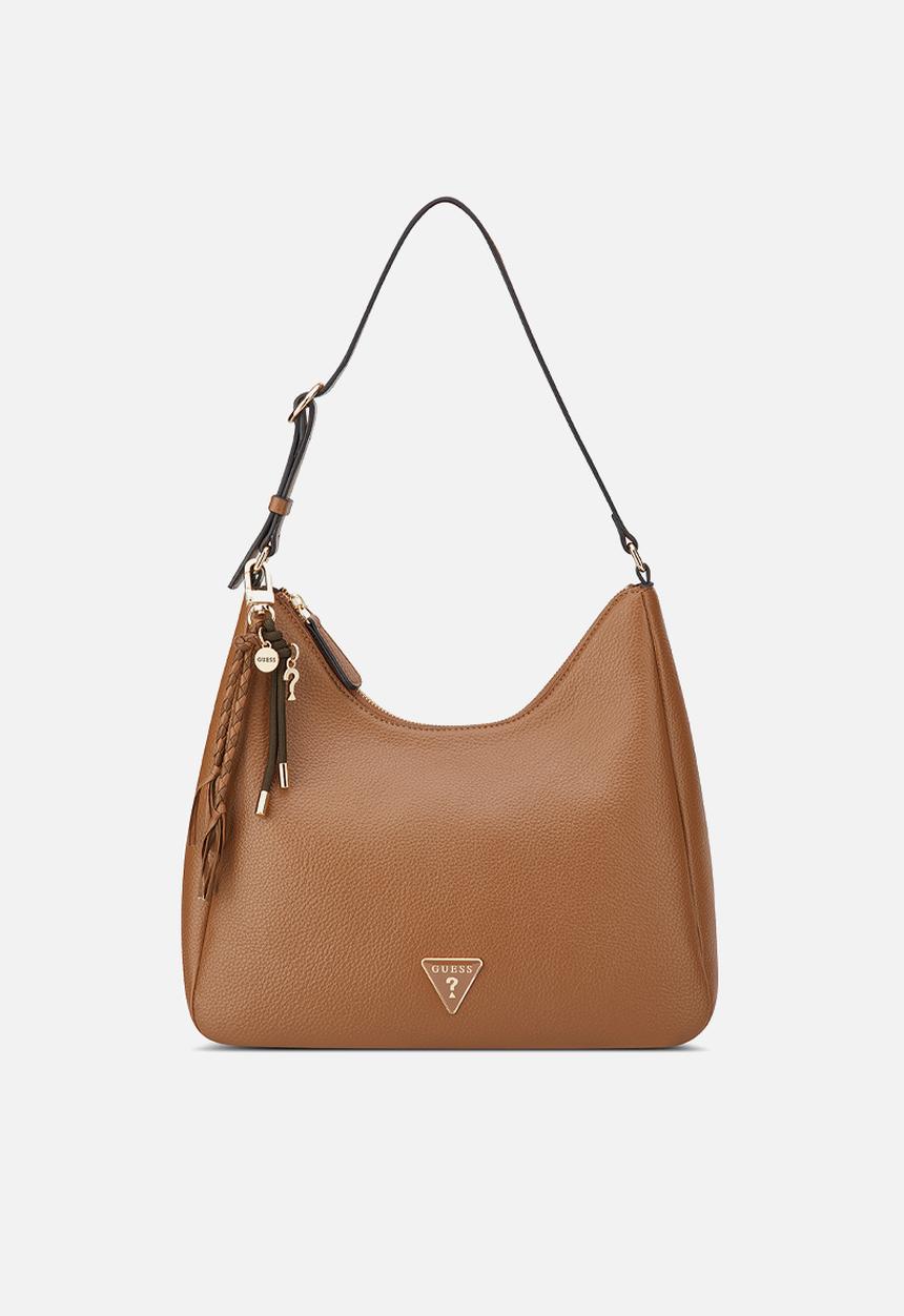 GUESS - Wells Shoulder Satchel - Cognac