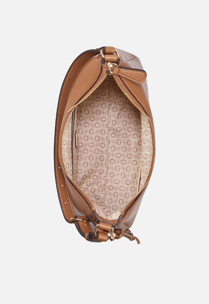 GUESS - Wells Shoulder Satchel - Cognac