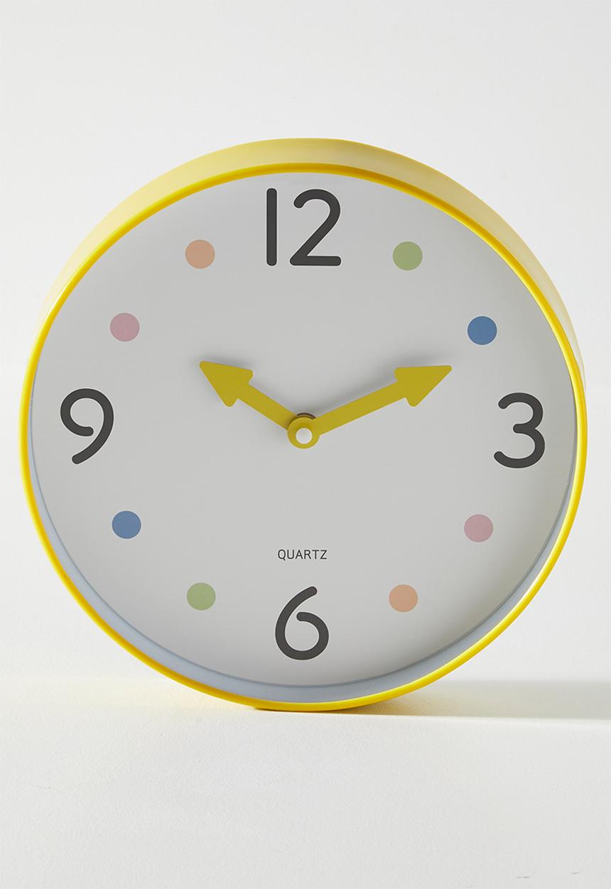 H&S - Murphy Wall Clock - Yellow