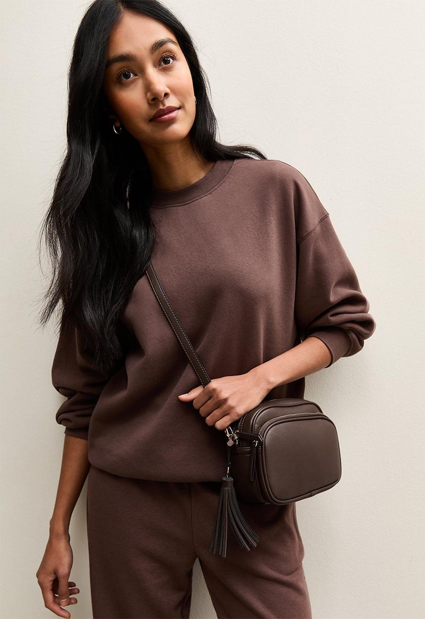 New Look - Alice Tassel Camera  - Dark Brown