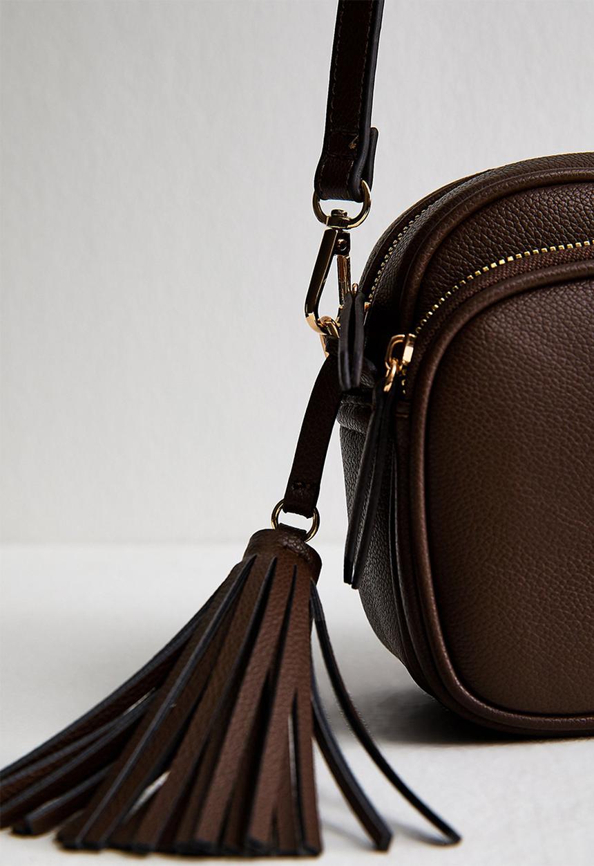 New Look - Alice Tassel Camera  - Dark Brown