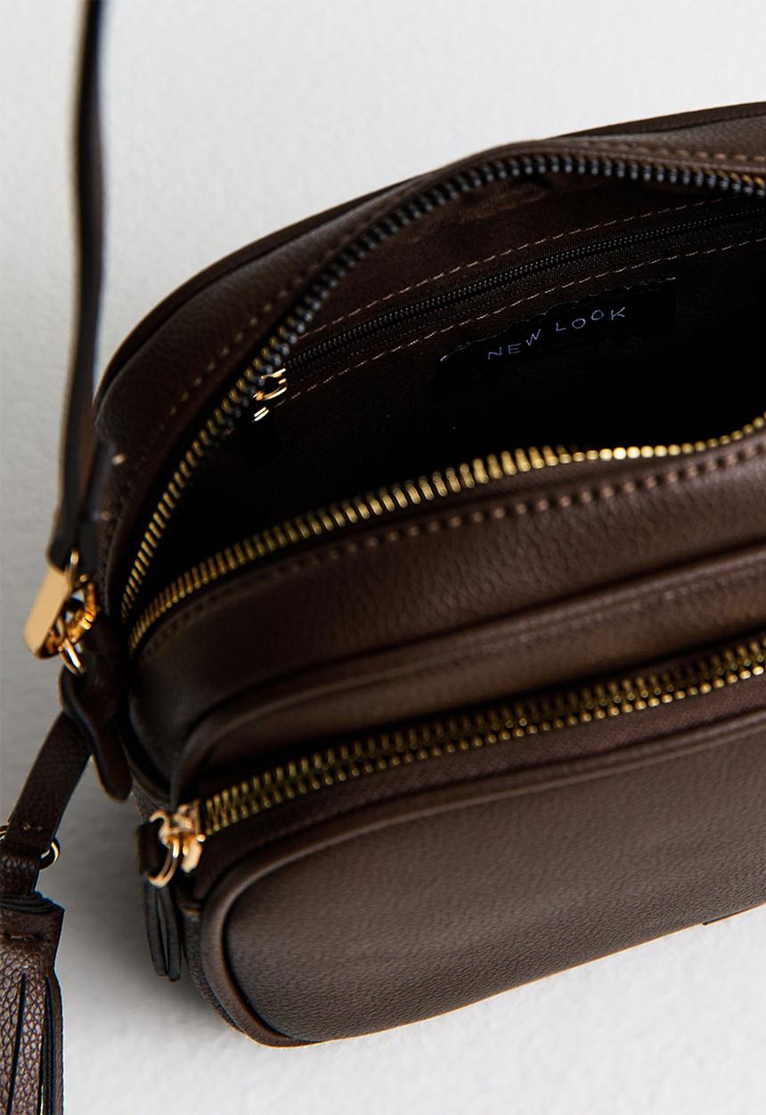 New Look - Alice Tassel Camera  - Dark Brown