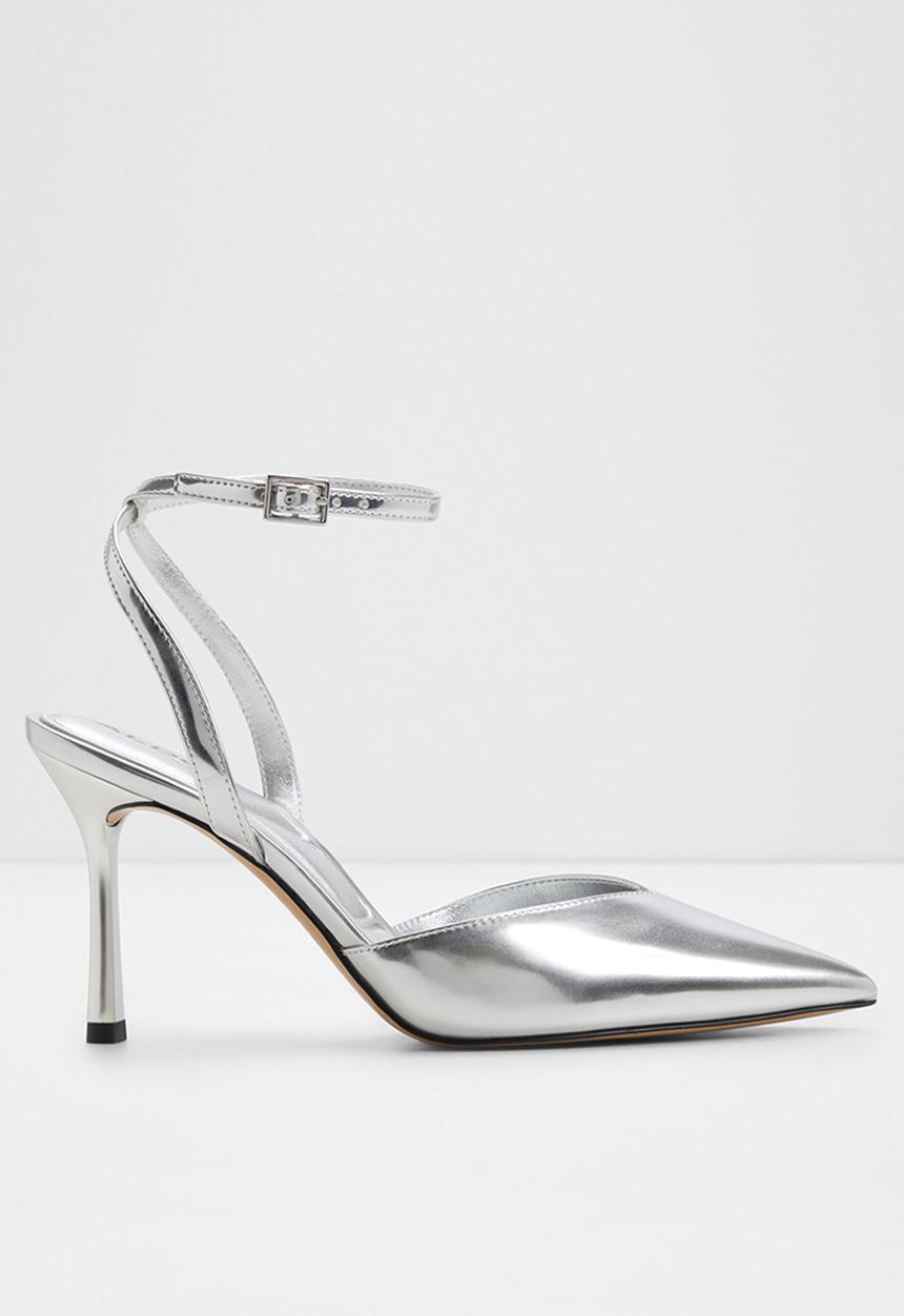 ALDO - Carolling closed toe ankle strap - silver