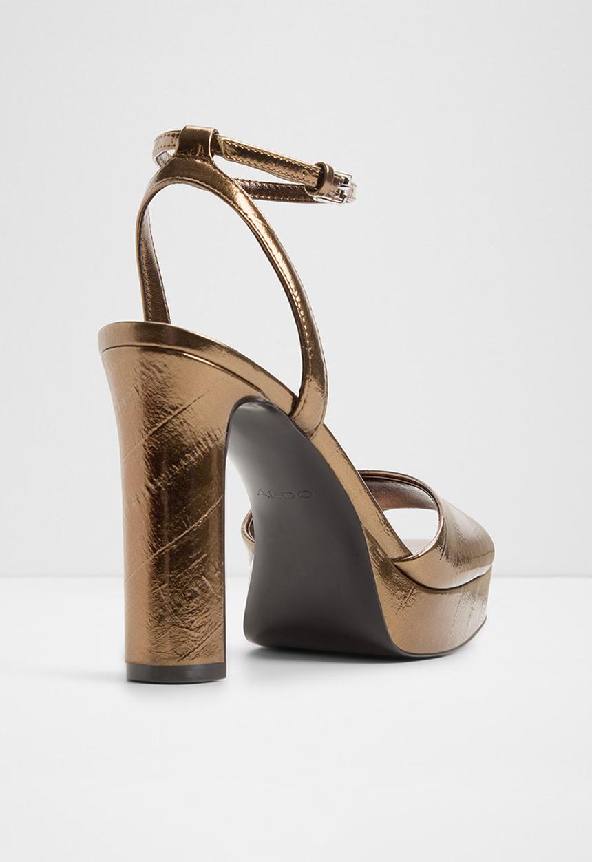 ALDO - Chicgleam open toe ankle strap - bronze