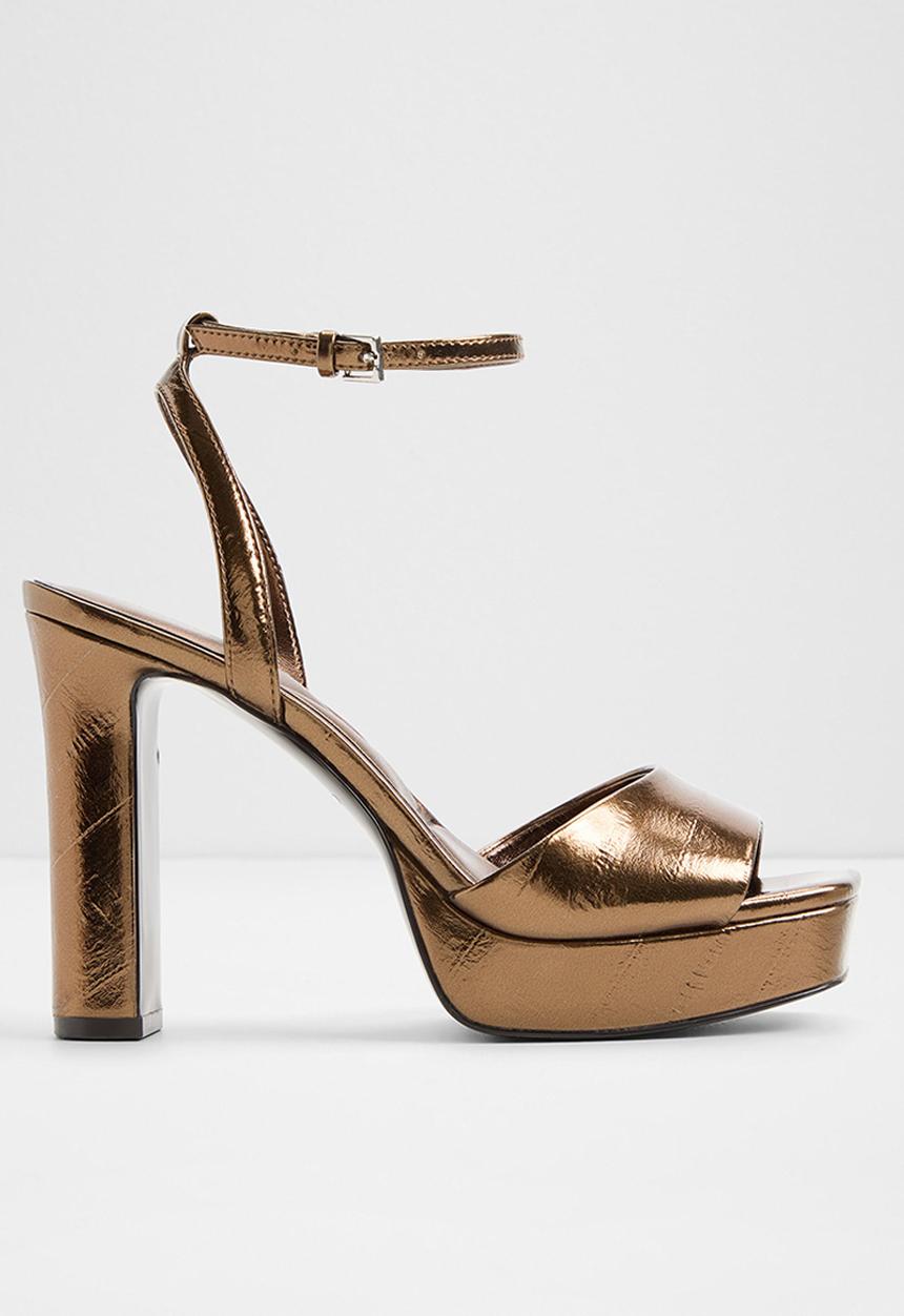 ALDO - Chicgleam open toe ankle strap - bronze