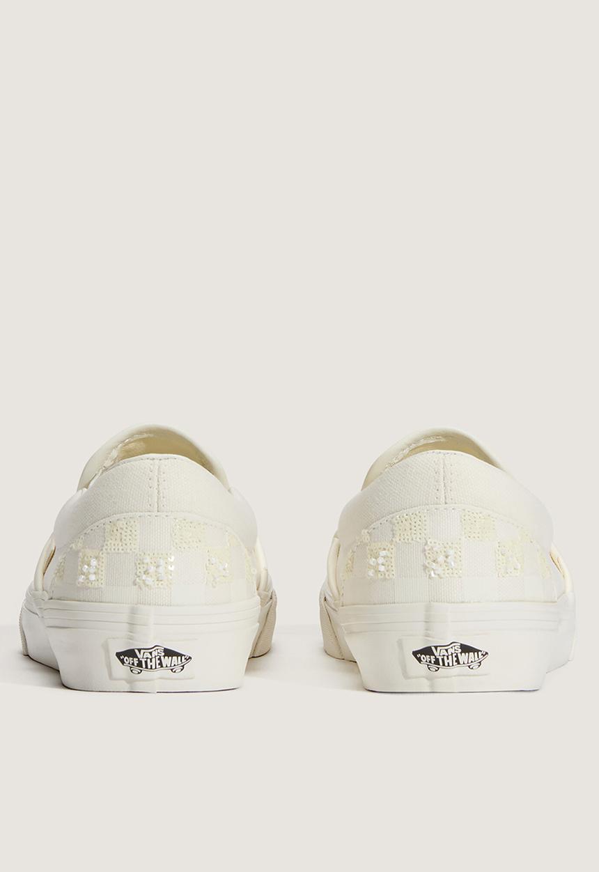 Vans - Classic Slip-On - Beaded White Checkerboard