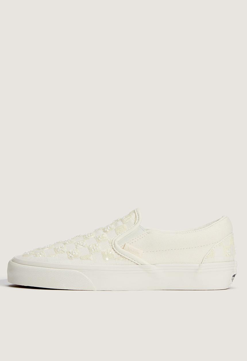 Vans - Classic Slip-On - Beaded White Checkerboard