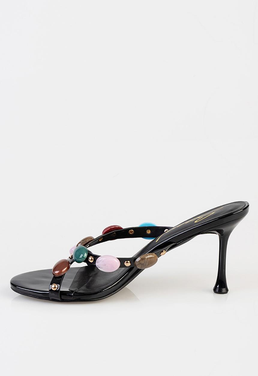 SISSY BOY - Amara open toe mule - black