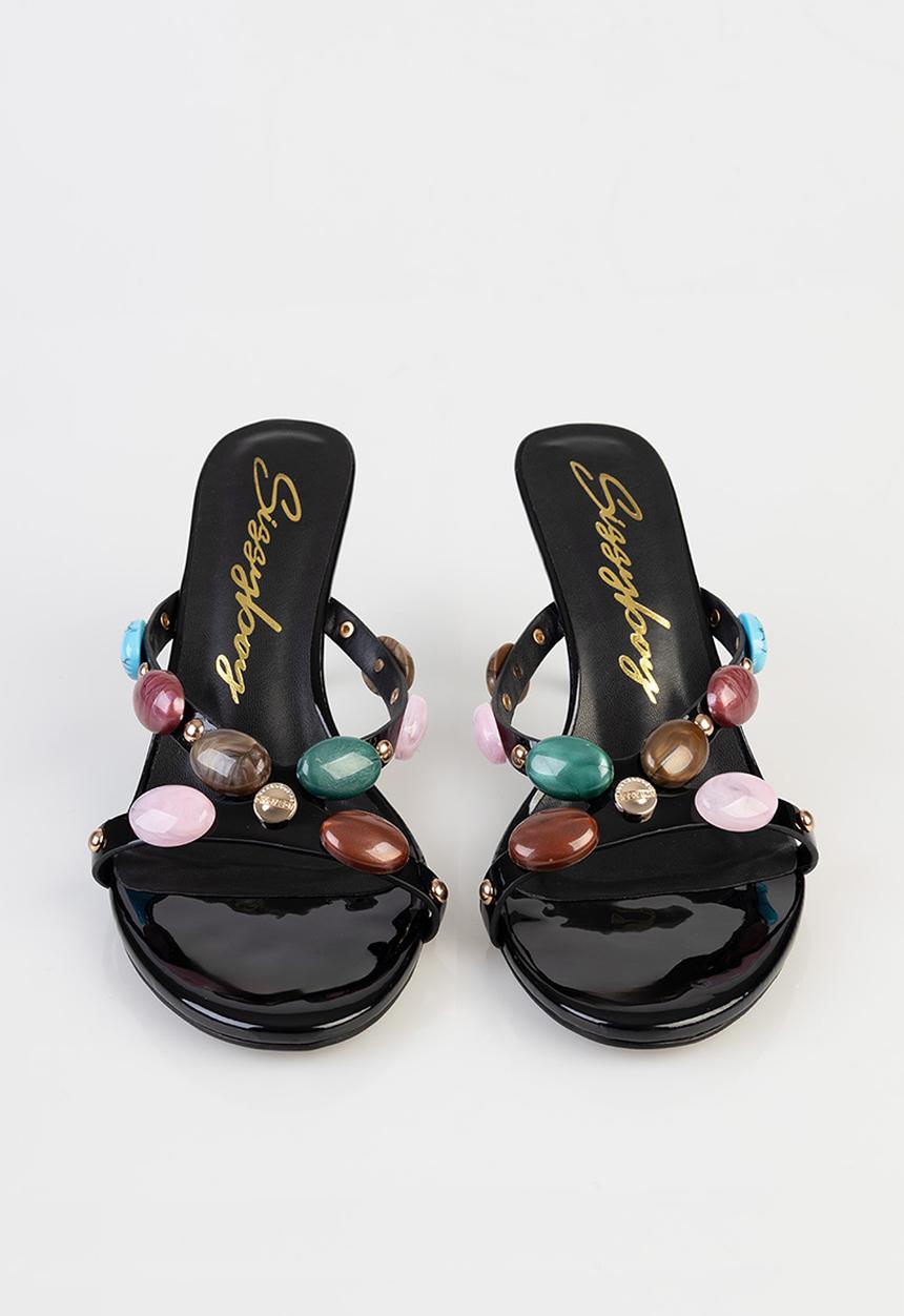 SISSY BOY - Amara open toe mule - black