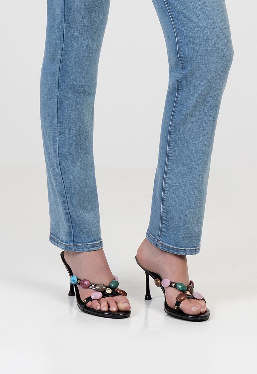 SISSY BOY - Amara open toe mule - black