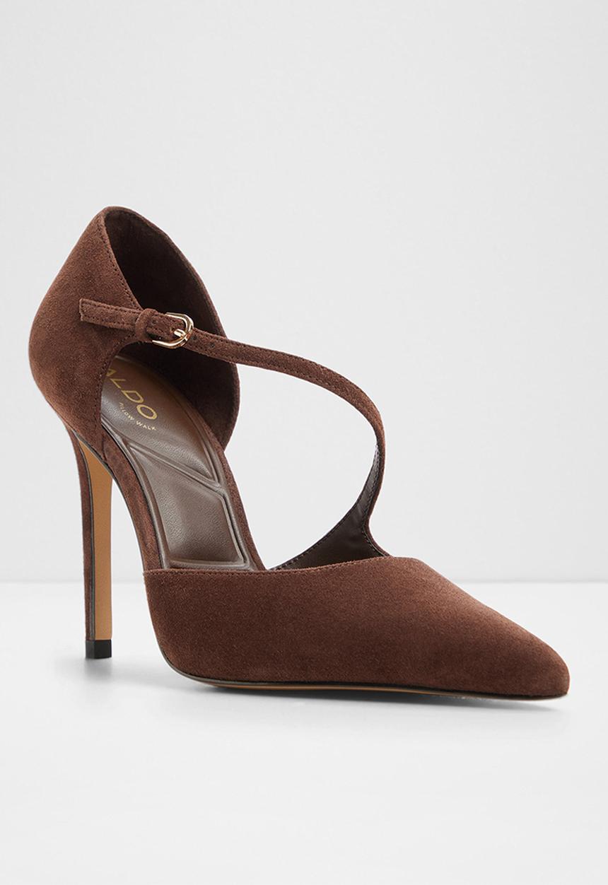 ALDO - Janinne closed toe ankle strap - dark brown
