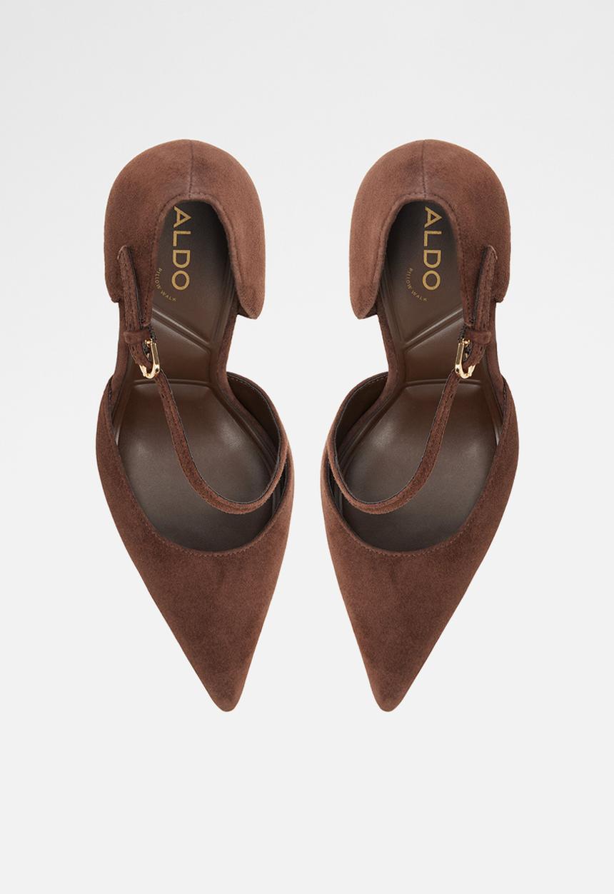 ALDO - Janinne closed toe ankle strap - dark brown