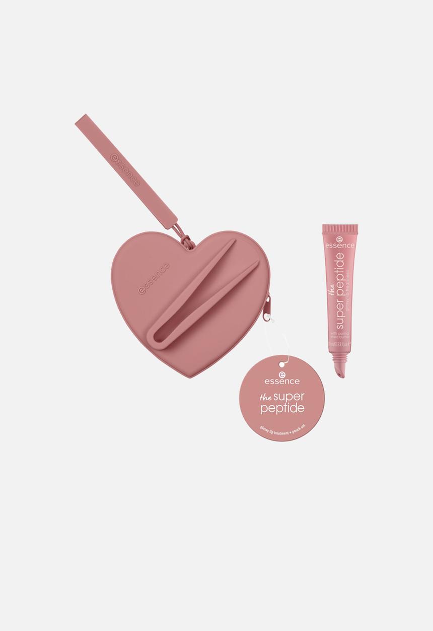 essence - The super peptide glossy lip treatment + pouch set 01