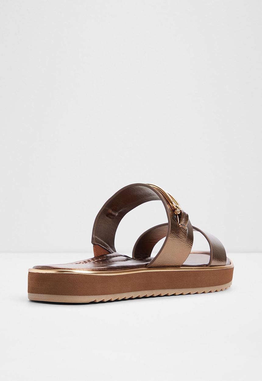 ALDO - Lagoon two strap slide - bronze