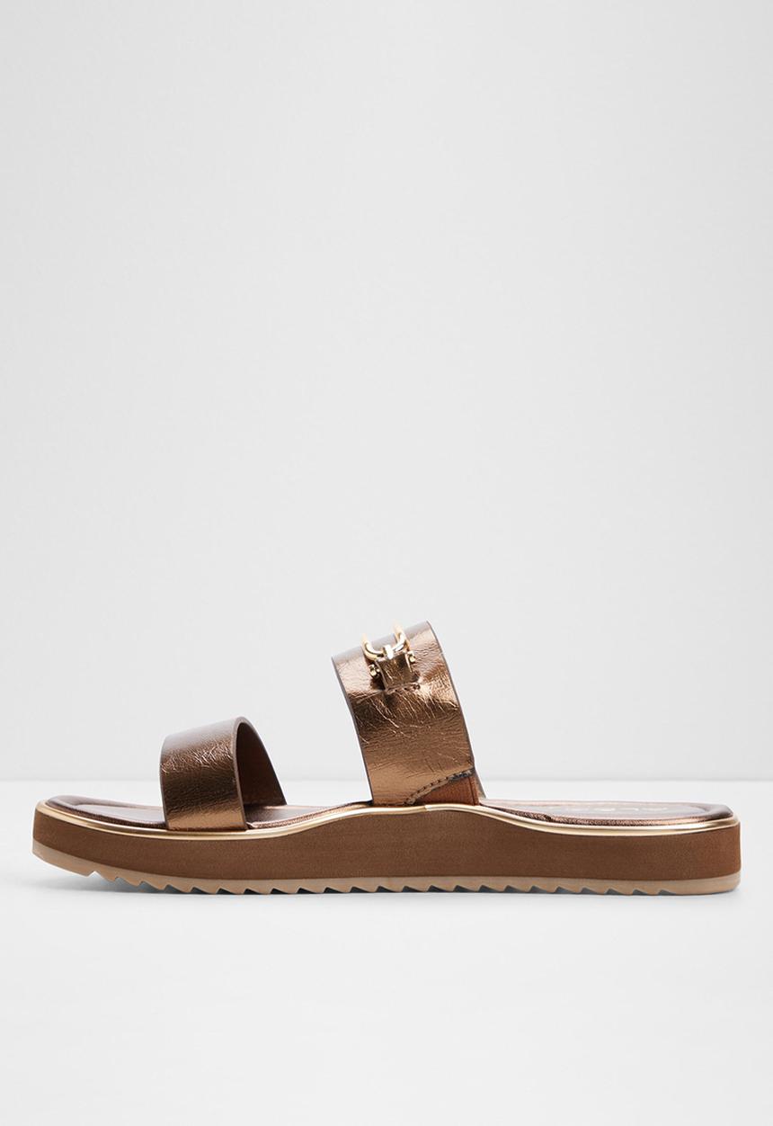 ALDO - Lagoon two strap slide - bronze