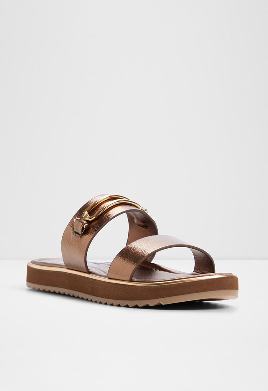 ALDO - Lagoon two strap slide - bronze