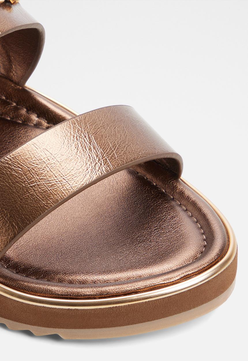 ALDO - Lagoon two strap slide - bronze