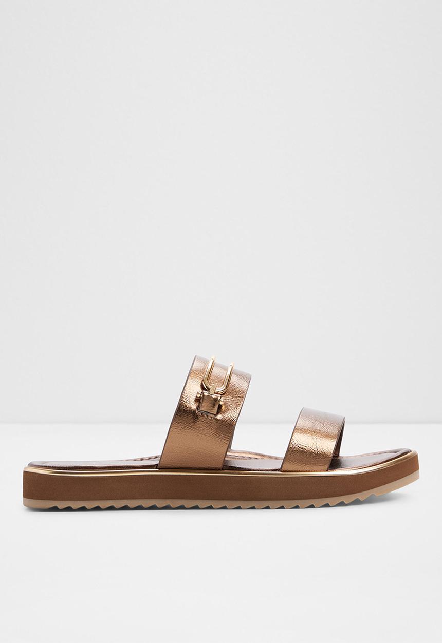 ALDO - Lagoon two strap slide - bronze