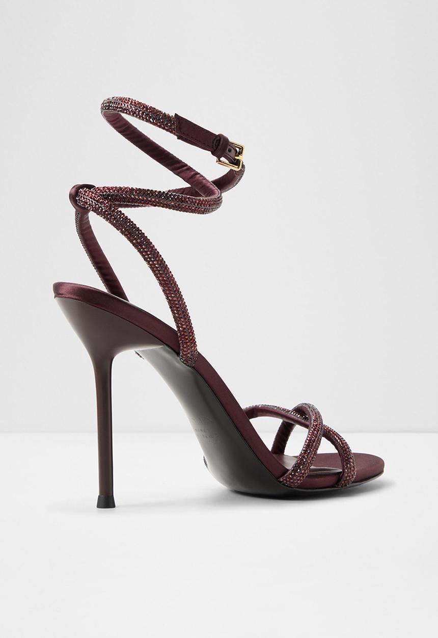 ALDO - Manaelden open toe ankle strap - burgundy