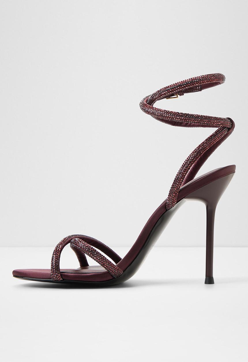 ALDO - Manaelden open toe ankle strap - burgundy