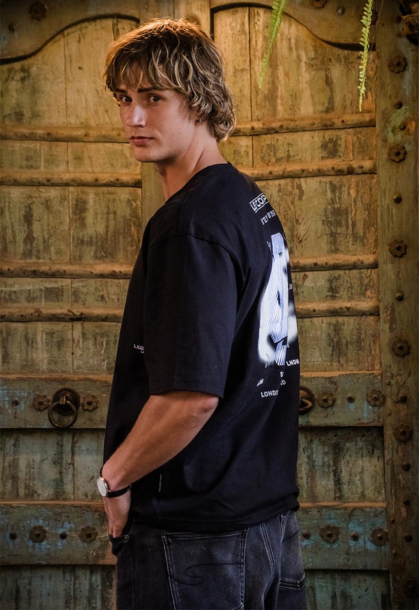Lee Cooper - Carson Oversized T-Shirt - Black