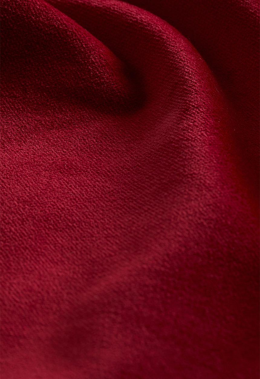H&M - Cotton velvet cushion cover - dark red