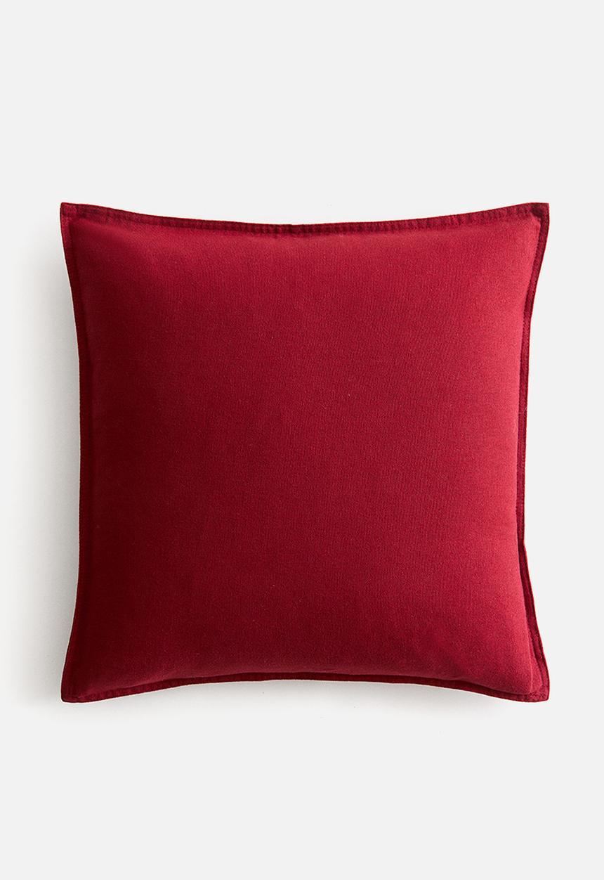 H&M - Linen-blend cushion cover - dark red