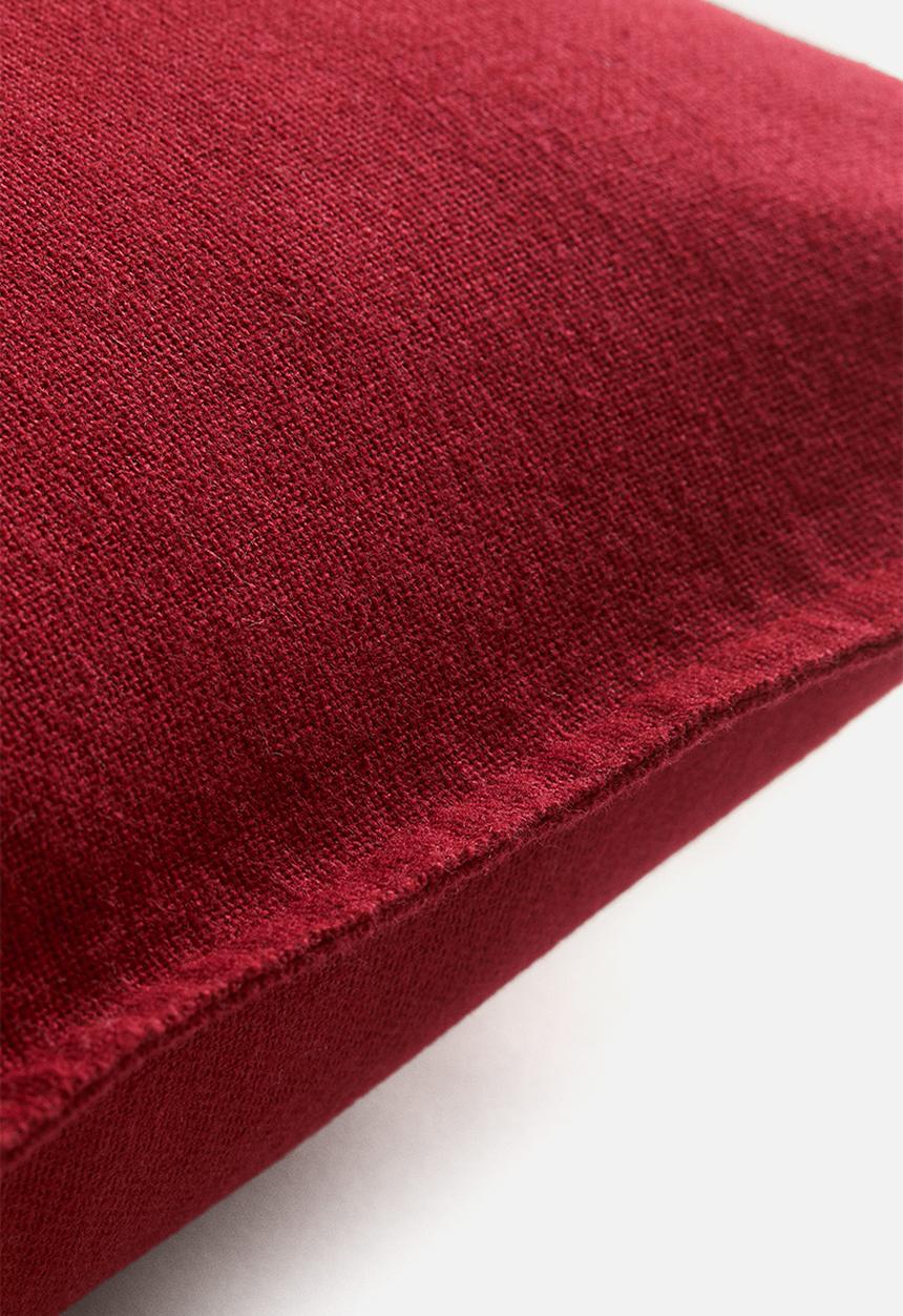 H&M - Linen-blend cushion cover - dark red