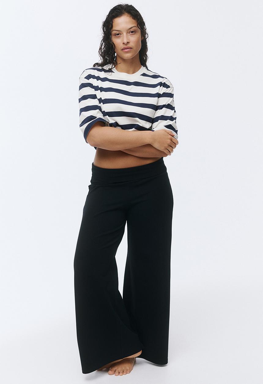 H&M - Oversized T-shirt - navy blue/striped